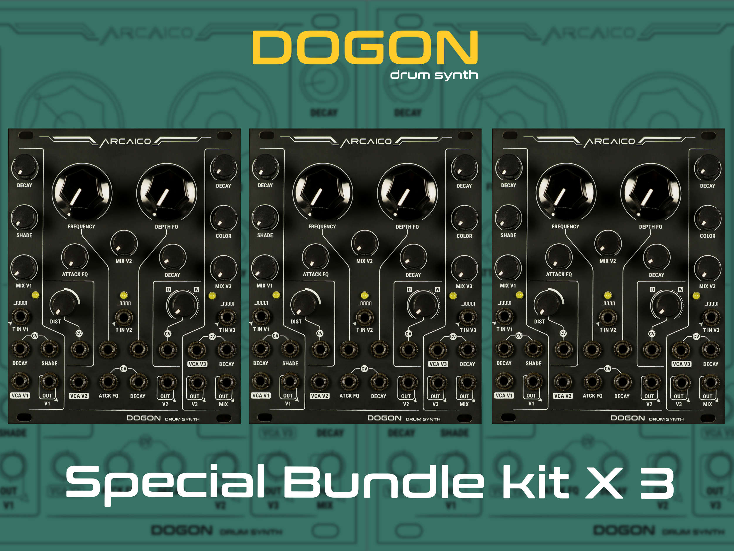 Dogon drum synth special bundle x3